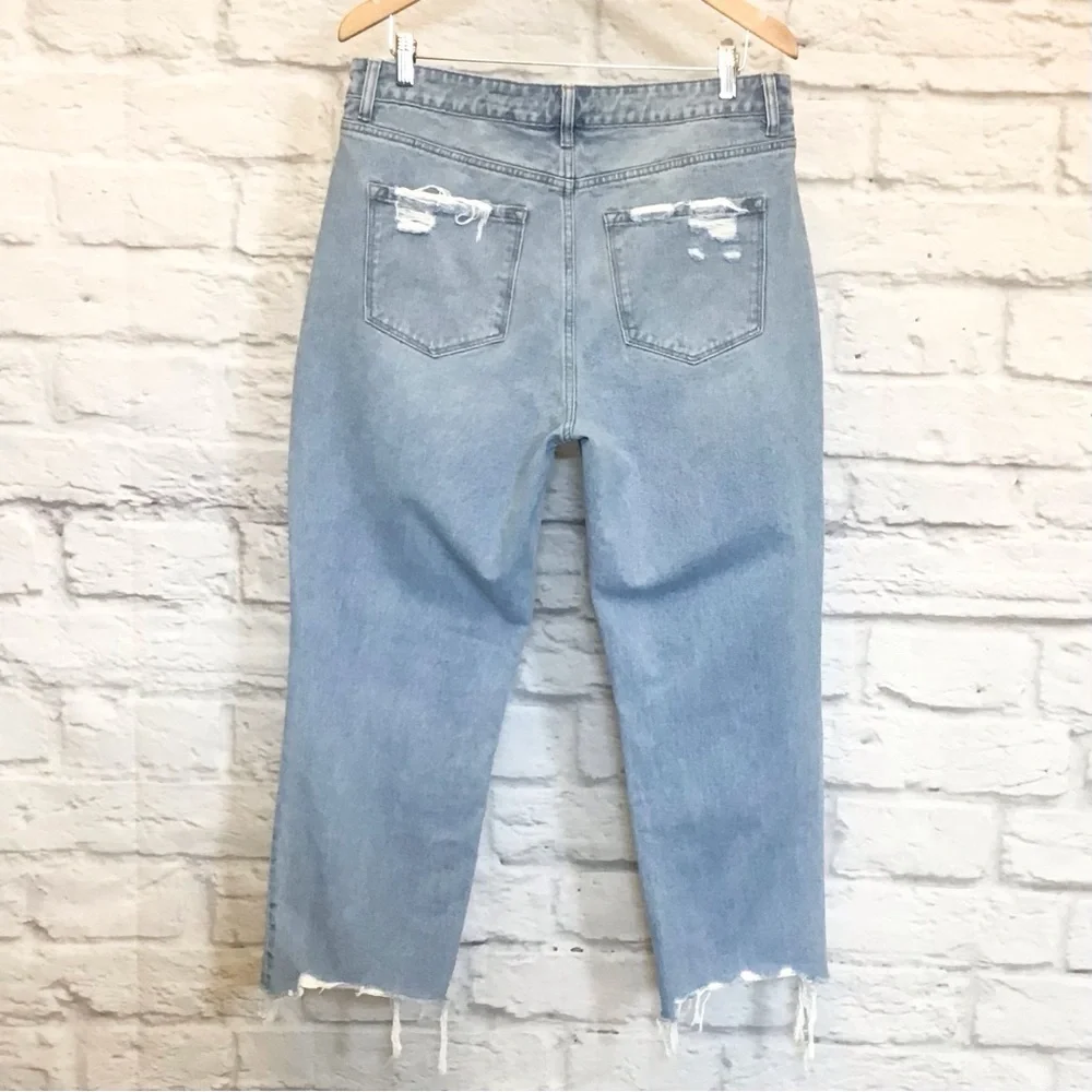 Flying Monkey 31 Angie High Rise Rigid Crop Straight Women’s Jeans Distressed